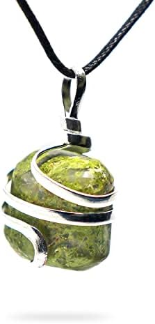 AYANA Unakite Jasper Necklace – Authentic Handmade Crystal Jewelry for Women with Ethically Sourced Natural Unakite Jasper Stone, Ideal for Emotional and Spiritual Balance – 18-inch Adjustable Cord Ayana Wellness