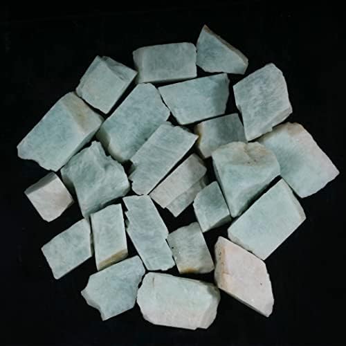 YATSKIA Amazonite Crystal - 1 lb Raw Crystals - Healing Crystals - Reiki Supplies - Raw Crystals Bulk - Semi Precious Stones - Spiritual Crystals - Good Luck Charms - Crystal Rocks - Stones YATSKIA