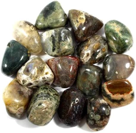 Pachamama Essentials Ocean Jasper Tumbled - Healing Stone - Crystal Healing 20-25mm (1) Pachamama Essentials