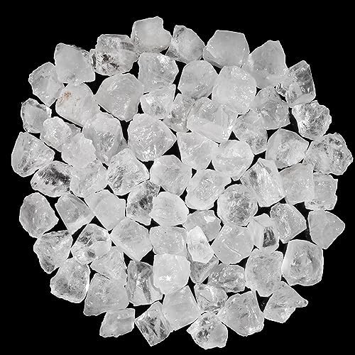 YATSKIA 1 lb Clear Quartz Crystal - 1lb Weight - Raw Crystals - Healing Crystals - Stones and Crystals - Crystals and Healing Stones, Raw Crystals Bulk - Quartz Crystals - White Quartz Crystal YATSKIA