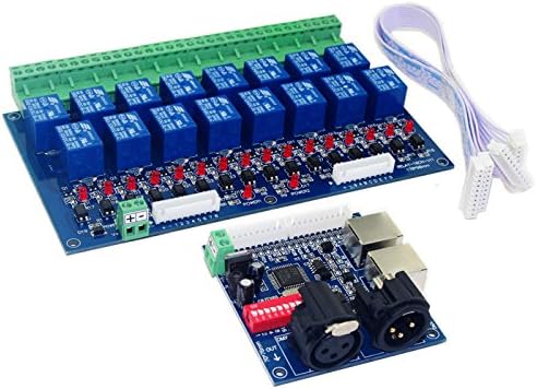 16 Channel DMX Controller Relay Switch Dimmer Kit 16 Way Relay Switch DJ Equipmet Colorful-USA