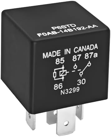 Автомобильное реле FOAB-14B192-AA – 40A 12VDC, 5-контактное, совместимое с Ford Casalytics