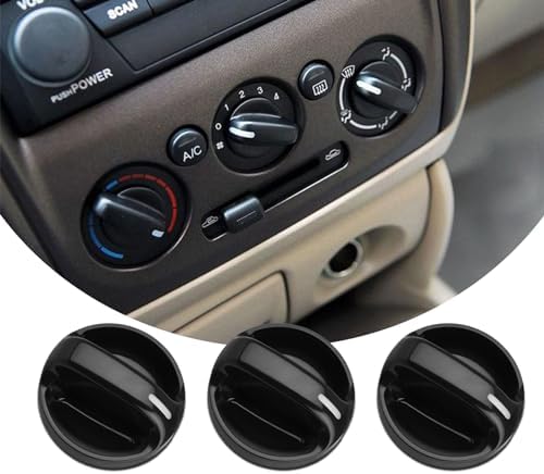 3Pcs AC Climate Control Knob, Replacement AC Heater Blower Fan Control Knob #55905-0C010, Car Accessories Air Conditioner Heater Switch Compatible with Toyota Tundra 2000-2006 Kutyun