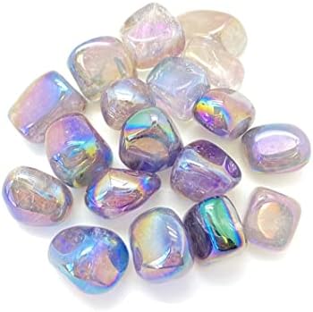 Angel Aura Amethyst Tumbled - Healing Stone - Crystal Healing 15-25mm 1pc Pachamama Essentials