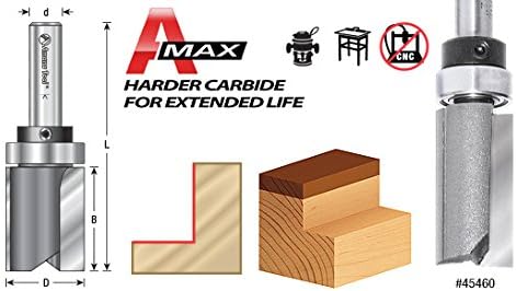 Пробойник с карбидным наконечником 3/4" D x 1" B x 1/2" Ш, комплект из 3 фрез Amana Tool