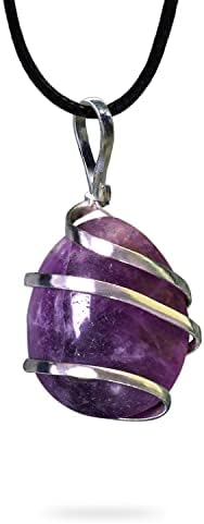 AYANA - Amethyst Necklace, Tumbled Shaped, Healing Crystal for Balance, Calm, Third Eye Chakra, and Pisces Zodiac Alignment Ayana Wellness