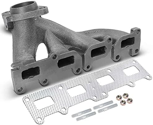 A-Premium Engine Exhaust Manifold Kit W/Gasket, Studs, Nuts [4Cyl 2.4L] Compatible with Jeep KJ Series Liberty 2002-2005, TJ Series TJ 2003 2005-2006, TJ Series Wrangler 2003-2006, Replace# 53013263AB A-Premium