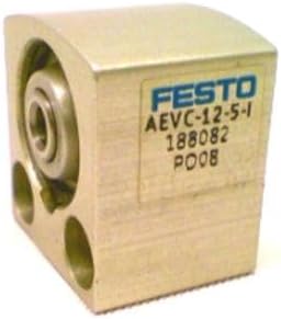 Festo Air Cylinder AEVC Series Bore: 0.5 inch (12 mm), Stroke: 0.2 inch (5 mm), 1 pc, AEVC-12-5-I-P Festo