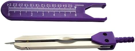 Purple EKG Calipers Measuring Tool, ECG Calipers Measuring Tool,Caliper Divider for Measuring Electrocardiographs Nurse Or Doctor Electrocardiogram Measuring Tool for Nursing,Calipers,Digital Calipers Jinshining