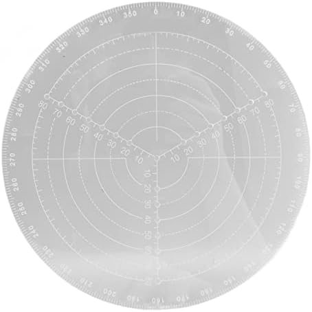Круглый пробойник из прозрачного акрила с шкалами для работы по дереву, диаметр 20 см, удобный инструмент для домашних мастеров Ftvogue