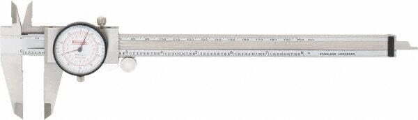 SPI 17-965-5 Dual Scale Inch Metric Dial Caliper: 0" to 6" (0 to 150mm) Range Spi