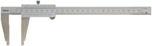 Mitutoyo 531-129 Vernier Calipers, Stainless Steel, for Inside, Outside, Depth and Step Measurements, Metric, 0"/0mm-200mm Range, +/-0.03mm Accuracy, 0.02mm Resolution, 50mm Jaw Depth Mitutoyo