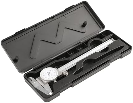 HFS(R) 0-6" Imperial Calipers; 4 Way Dial Caliper 0.001" Shock Proof New; Plastic Case Hardware Factory