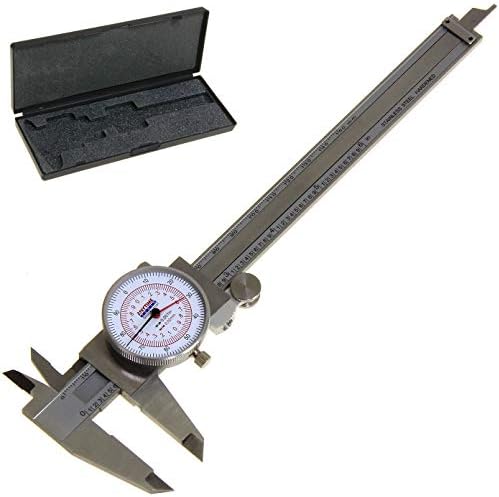 Dial Caliper 6" / 150mm Dual Reading Scale Metric SAE Standard Inch mm Anytime Tools