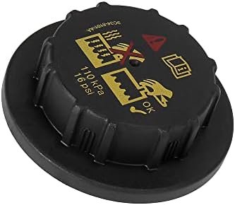 Motoforti Radiator Coolant Recovery Cap,for Ford F-150 2012-2015,Plastic,Black Motoforti