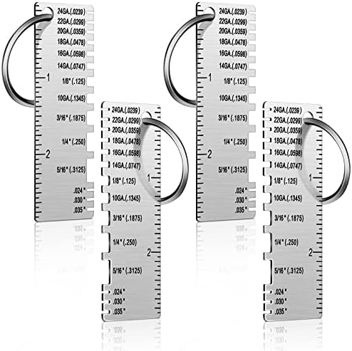 4 предмета универсальных толщиномеров для металла с двойной шкалой, измерительные инструменты для сварки Konohan