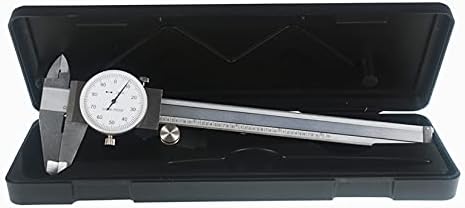 findmall 6" Dial Caliper 0.001 Stainless Steel Caliper Measuring Tool 4-Way Measurement with Plastic Case Findmall