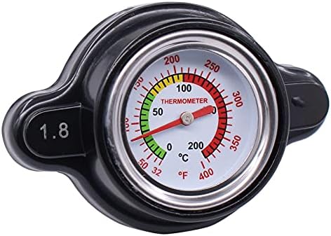 MOTOKU High Pressure Radiator Cap with Temp Gauge 1.8 Bar for Suzuki DRZ400 DRZ400SM RM125 RM250 RM85 RMX250 RMZ 250 450 King Quad 750 LTZ 400 QuadRunner 500 LT250R MOTOKU