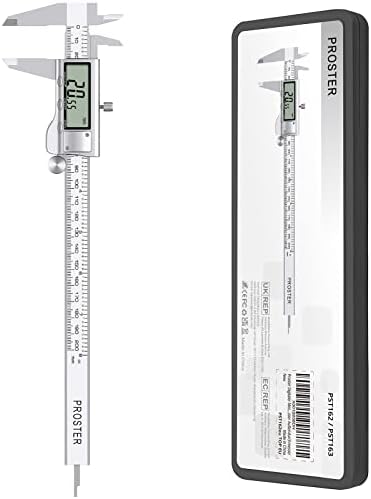 Цифровой штангенциркуль 8 дюймов (200 мм) из нержавеющей стали с LCD экраном и тремя режимами измерения Proster