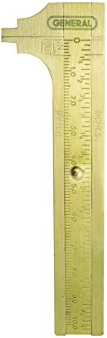 General Tools 133ME Brass Caliper, 4" General Tools