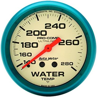 Auto Meter 4531 Ultra-Nite Water Temperature Gauge Auto Meter