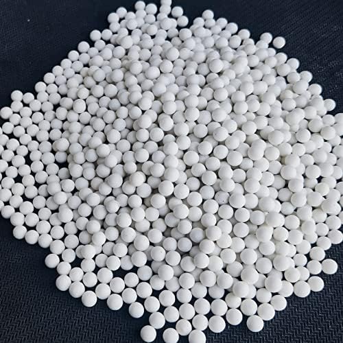 3 Pounds 5 mm Round Tumbling Ceramic Filler Media Non-Abrasive Ceramic Pellets for All Type Tumblers (3 lbs) Sackorange