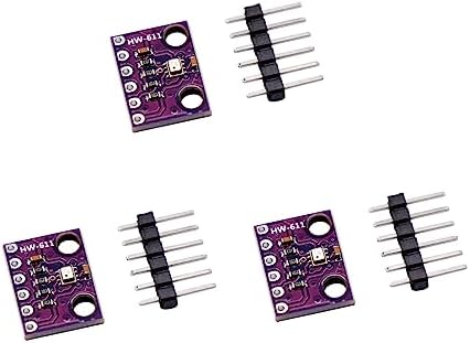 3Pcs BME280 3.3V Temperature Humidity Pressure Sensor Module IIC I2C High Precision Altimeter Atmospheric Pressure, Temperature Module for Arduino, Raspberry Pi, and Other Micro Controllers BestParts