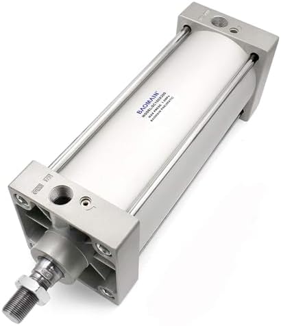 Baomain Pneumatic Air Cylinder SC 100 x 300 PT1/2; Bore: 4", Stroke: 12"; Screwed Piston Rod Dual Action Baomain