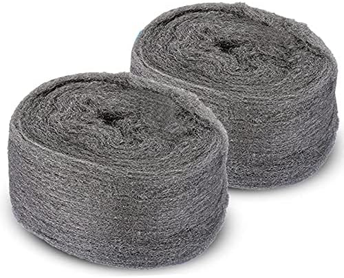 Steel Wool Mice Control Pads Steel Wool Rodent Barrier Kit Steel Wool for Rodent Control Gap Blocker Fill Fabric for Holes Holes/Siding/Pipeline/Vents 2 Pack Arilaca