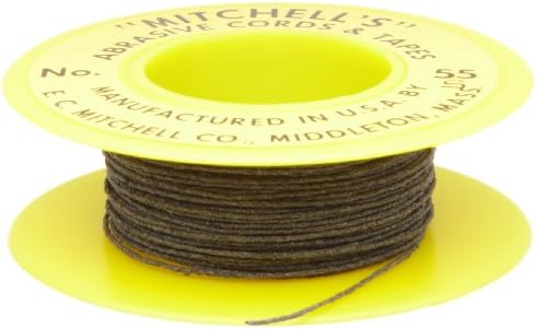 Mitchell Abrasives - 55S-25 55-S Round Abrasive Cord, Silicon Carbide 200 Grit .018" Diameter x 25 Feet Mitchell Abrasives