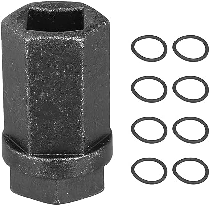 X AUTOHAUX 6.0L Diesel Nipple Cup Seals O-Rings Socket Kit for Ford 6.0L Oil Rails 2003-2007 High Pressure Oil Rail Fuel Rail Ball Tube Repair Kit 1/2" Drive Socket X Autohaux