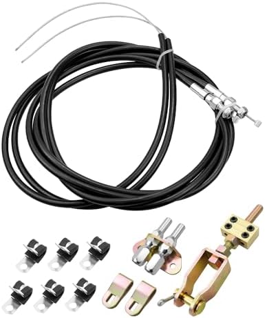 Replace 330-9371 Brake Cable Kit, Emergency Brake Cable Kit Fits for Wilwood 110" Long Cables with 97" Long Sheath, Parking Brake Cable Kit Wmjnh