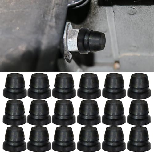 18Pcs Car Brake Bleeder Screw Caps, Grease Fitting Caps, Waterproof Dustproof Rubber Zerk Covers, Car Brake Bleeder Nipple Caps Replacement, Universal Car Accessories Fit for Cars, Motorcycles Kutyun