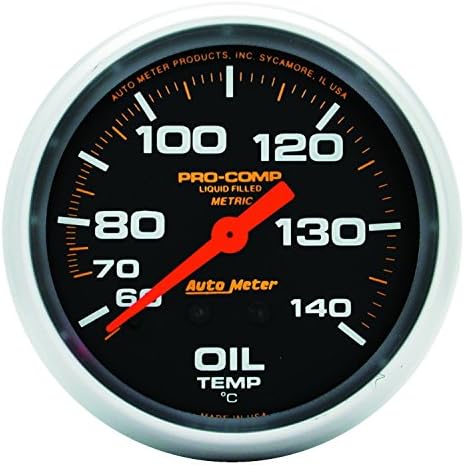 Auto Meter 5441 Pro-Comp Liquid-Filled Mechanical Oil Temperature Gauge Auto Meter