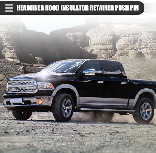 Зажим для крепления изолятора капота на Ram 2500 SLT ST 2012-2015, пластик, 10 шт. Motoforti