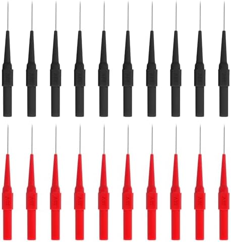 Набор из 20 тестовых пробойников 0,7 мм для мультиметра, неразрушающие щупы с диаметром 4 мм Aceirmc