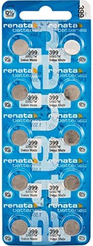 Часовая батарейка 399, серебряно-оксидная, 55 мАч, 1,55 В, SR57 (1 шт.) Renata Batteries