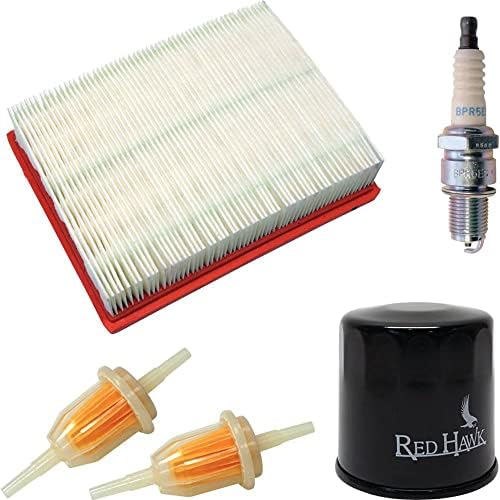 Red Hawk FIL-1101 Tune-Up Kit Compatible With/Replacement For Club Car DS, 4-cycle, gas, 1992 and newer with oil filter 101611003, 2142 Red Hawk