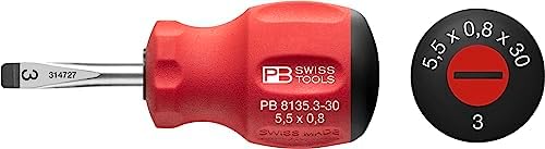 Отвертка PB Swiss Tools SwissGrip для плоских винтов, размер 3 - удобный и качественный инструмент PB SWISS TOOLS