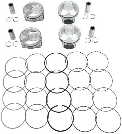 23041-2E210 Engine Piston & Rings Set Fit for K-ia Soul Forte Forte5 Forte Koup 2.0L 2014 2015 2016 2017 2018 Engine Mogankey