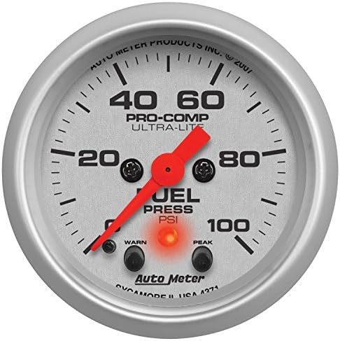 Auto Meter 4371 Ultra-Lite Electric Fuel Level Gauge, 2-1/16" (52.4mm) Auto Meter