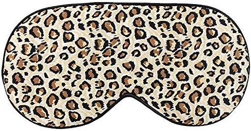 Aisa Choice Women Girl Fox Print Stylish Sleeping Mask Elastic Strap Silky Invertible Travel Eye Blindfold (A-Navy Blue) Aisa