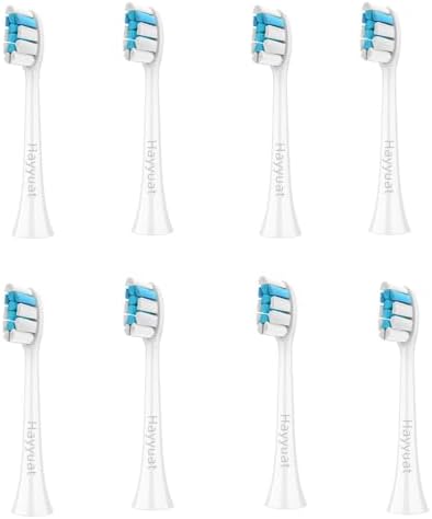 Replacement Toothbrush Heads for Sonicare Replacement Heads, Brush Heads Compatible with Sonicare Snap-on Electric Tooth Brushes, 8 Pack, Large, Transparent Generic