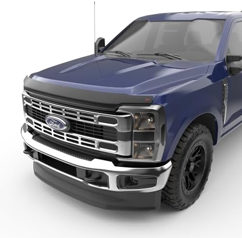 EGR 303505 SuperGuard Matte Black Acrylic Hood Shield Compatible with Select 2023-2024 Ford Super Duty F-250/F-350/F-450 Trucks - Durable, Easy Installation Egr