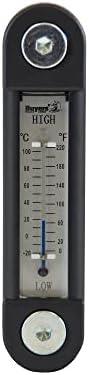 Buyers Products LDR02A Black and Silver Oil Level Gauge with Thermometer Buyers Products Company