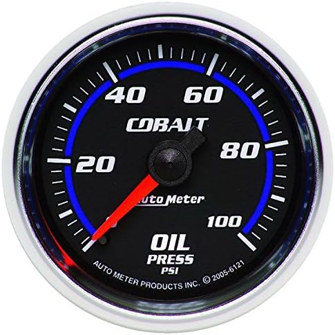 Auto Meter 6121 Cobalt Mechanical Oil Pressure Gauge Auto Meter