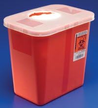 PT# 8970 PT# # 8970- Container Sharps Rotor Lid Red 8qt Ea by, Kendall Company Kendall