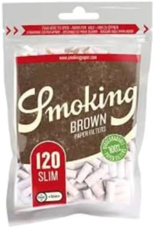 Smoking Brand Browm Slim Cotton Filter Tips (1 pack) Generic