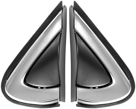 Front Left Right Door Mirror Corner mudguard Triangle Cover Trim Rearview Triangle Panel for Honda CRV 2017-2019 Plastic Black 1 Pair A Absopro