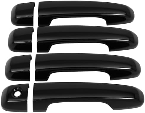 OCPTY 4PCS Door Handle Covers for 2010-2019 for Toyota 4Runner Exterior Driver Side & Passenger Side Car Door Handle Covers Trim Kit Black Ocpty